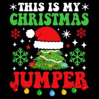 Ugly Christmas Xmas Party This Is My Christmas Jumper Gift 16 in Basic Backpack