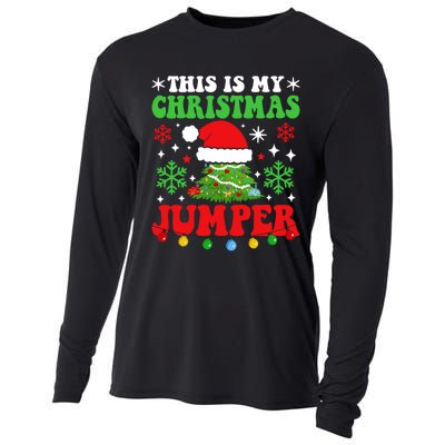 Ugly Christmas Xmas Party This Is My Christmas Jumper Gift Cooling Performance Long Sleeve Crew