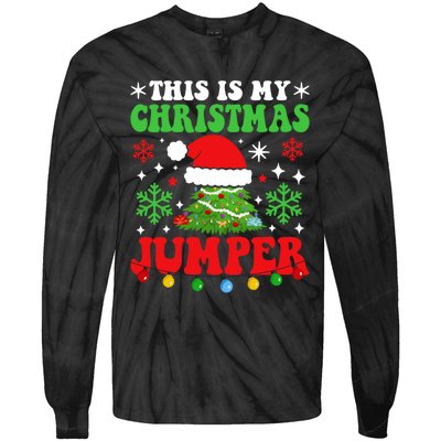 Ugly Christmas Xmas Party This Is My Christmas Jumper Gift Tie-Dye Long Sleeve Shirt