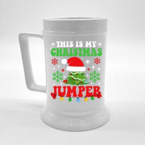 Ugly Christmas Xmas Party This Is My Christmas Jumper Gift Beer Stein