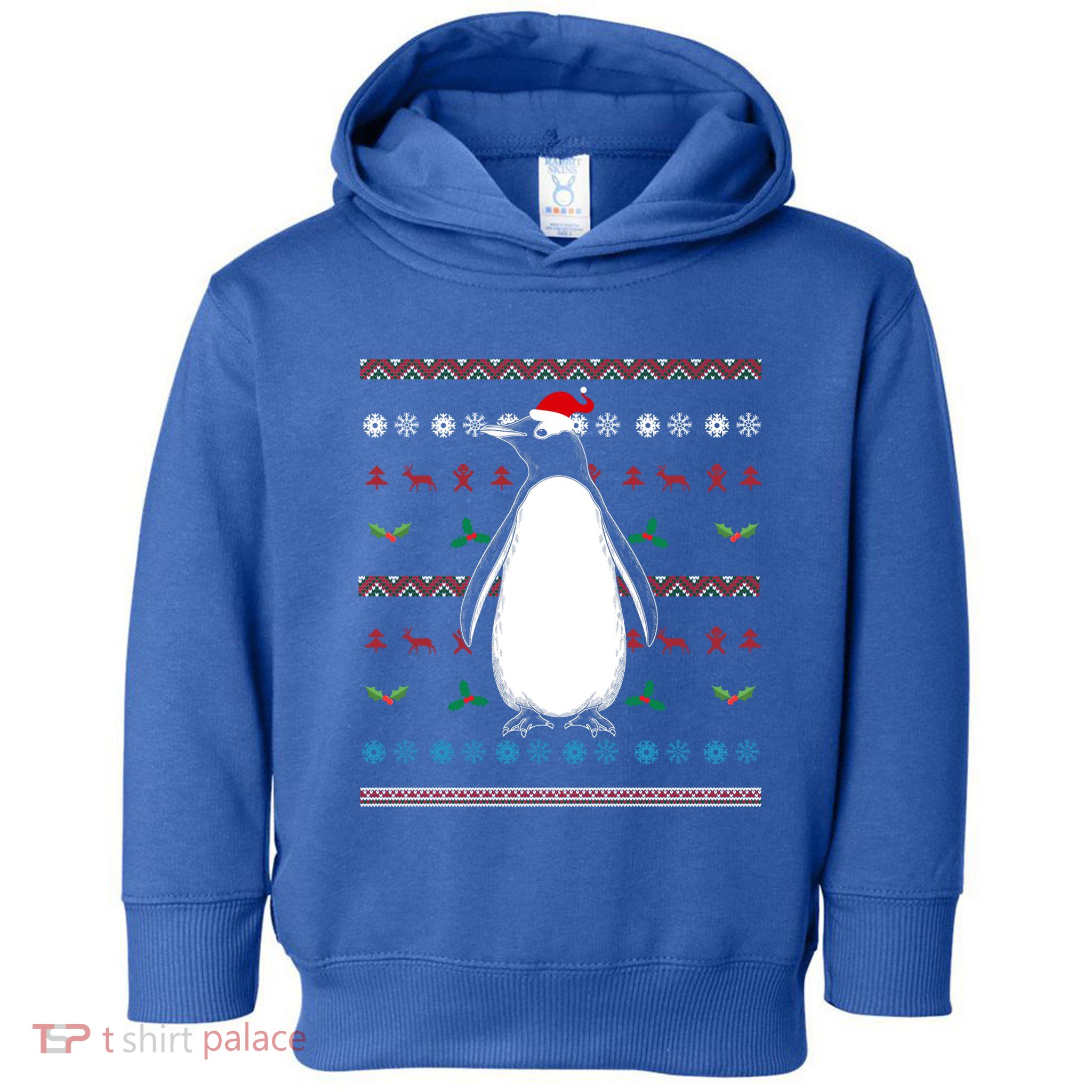 Ugly Christmas Zoo Animal Lover Merry Xmas Antarctic Penguin Great Gift Toddler Hoodie