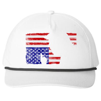 Upside Down American Flag President Donald Trump Gift Snapback Five-Panel Rope Hat