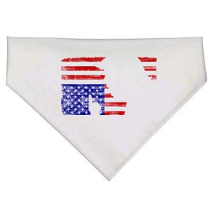 Upside Down American Flag President Donald Trump Gift USA-Made Doggie Bandana