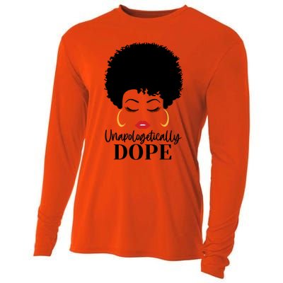 Unapologetically Dope Afro Black (2) Gift Cooling Performance Long Sleeve Crew