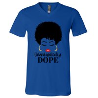 Unapologetically Dope Afro Black (2) Gift V-Neck T-Shirt