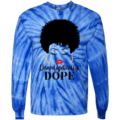 Unapologetically Dope Afro Black (2) Gift Tie-Dye Long Sleeve Shirt