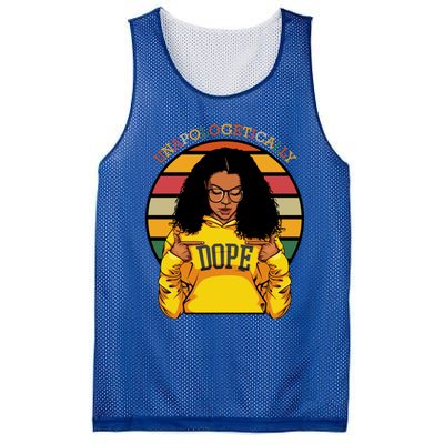 Unapologetically Dope Afro Pride Black History Month Gift Mesh Reversible Basketball Jersey Tank