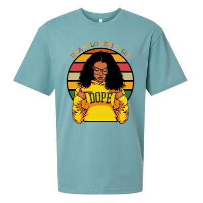 Unapologetically Dope Afro Pride Black History Month Gift Sueded Cloud Jersey T-Shirt