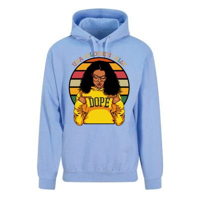 Unapologetically Dope Afro Pride Black History Month Gift Unisex Surf Hoodie