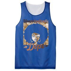 Unapologetically Dope Afro Black History Juneteenth Gift Mesh Reversible Basketball Jersey Tank