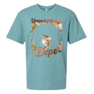 Unapologetically Dope Afro Black History Juneteenth Gift Sueded Cloud Jersey T-Shirt