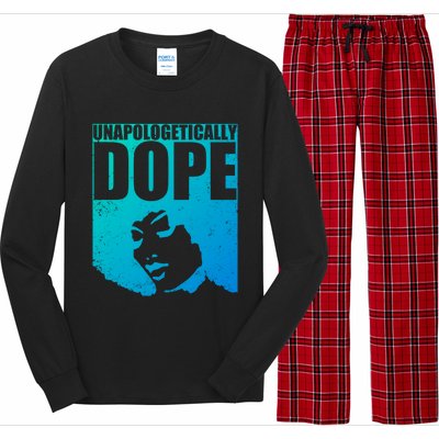 Unapologetically Dope Afro Melanin Black History Month Gift Long Sleeve Pajama Set