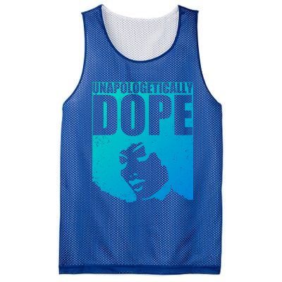 Unapologetically Dope Afro Melanin Black History Month Gift Mesh Reversible Basketball Jersey Tank