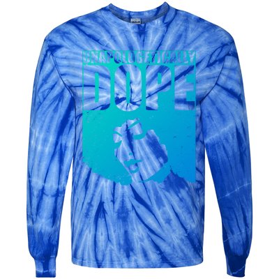 Unapologetically Dope Afro Melanin Black History Month Gift Tie-Dye Long Sleeve Shirt