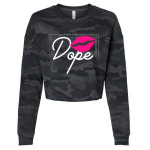 Unapologetically Dope Afro Words For Proud And Strong Funny Gift Cropped Pullover Crew