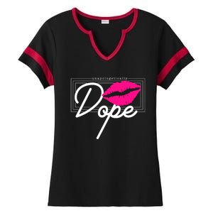 Unapologetically Dope Afro Words For Proud And Strong Funny Gift Ladies Halftime Notch Neck Tee