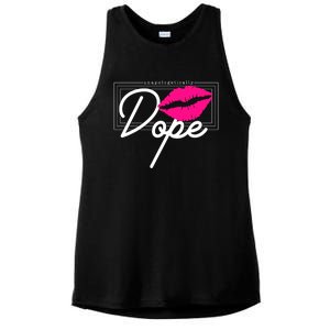 Unapologetically Dope Afro Words For Proud And Strong Funny Gift Ladies PosiCharge Tri-Blend Wicking Tank