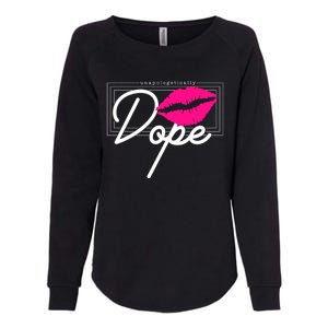 Unapologetically Dope Afro Words For Proud And Strong Funny Gift Womens California Wash Sweatshirt