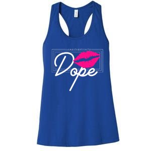 Unapologetically Dope Afro Words For Proud And Strong Funny Gift Women's Racerback Tank