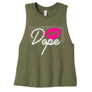 Unapologetically Dope Afro Words For Proud And Strong Funny Gift Women's Racerback Cropped Tank