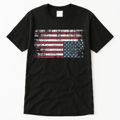 Upside Down American Flag Vintage Upside Down Usa Flag Tall T-Shirt