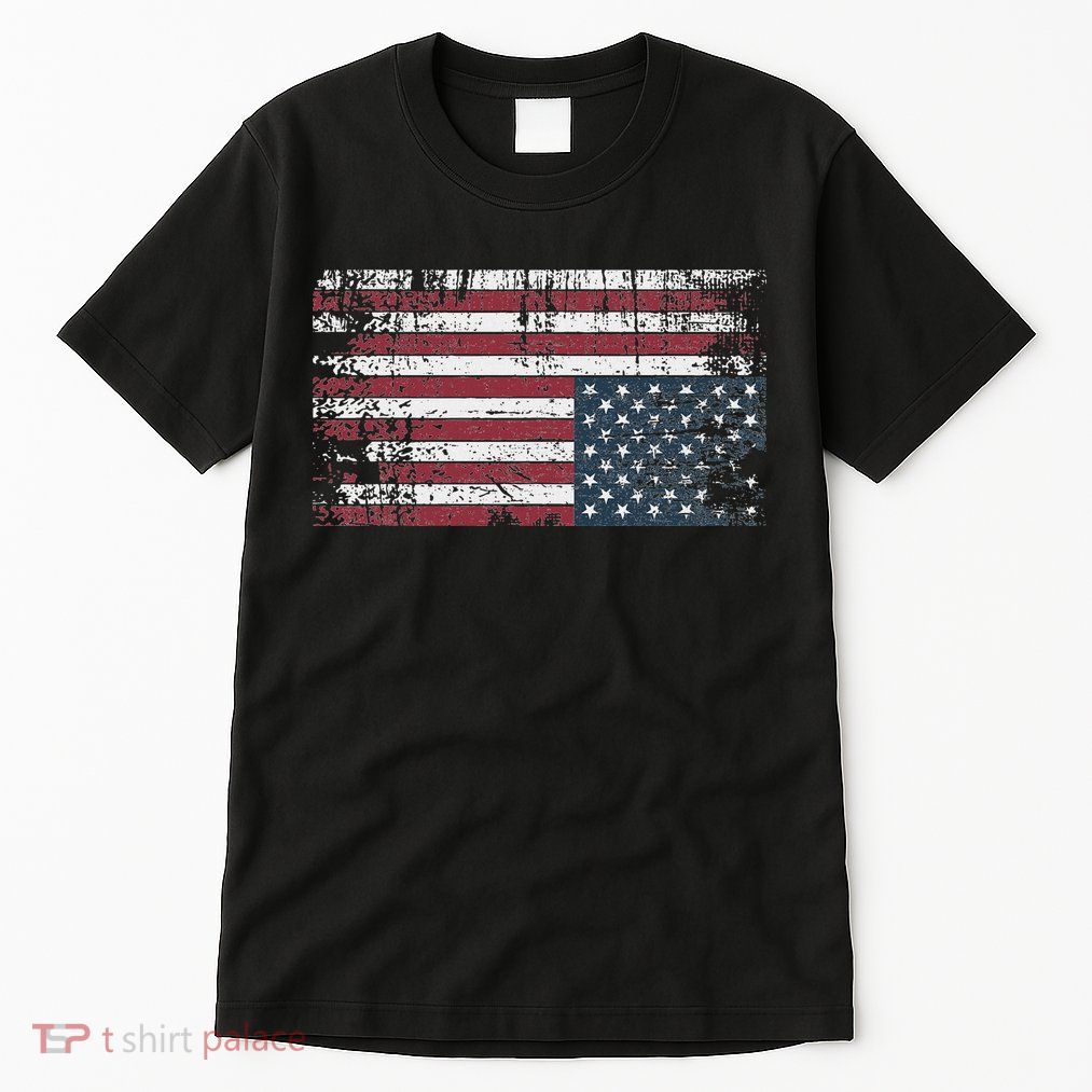 Upside Down American Flag Vintage Upside Down Usa Flag Tall T-Shirt