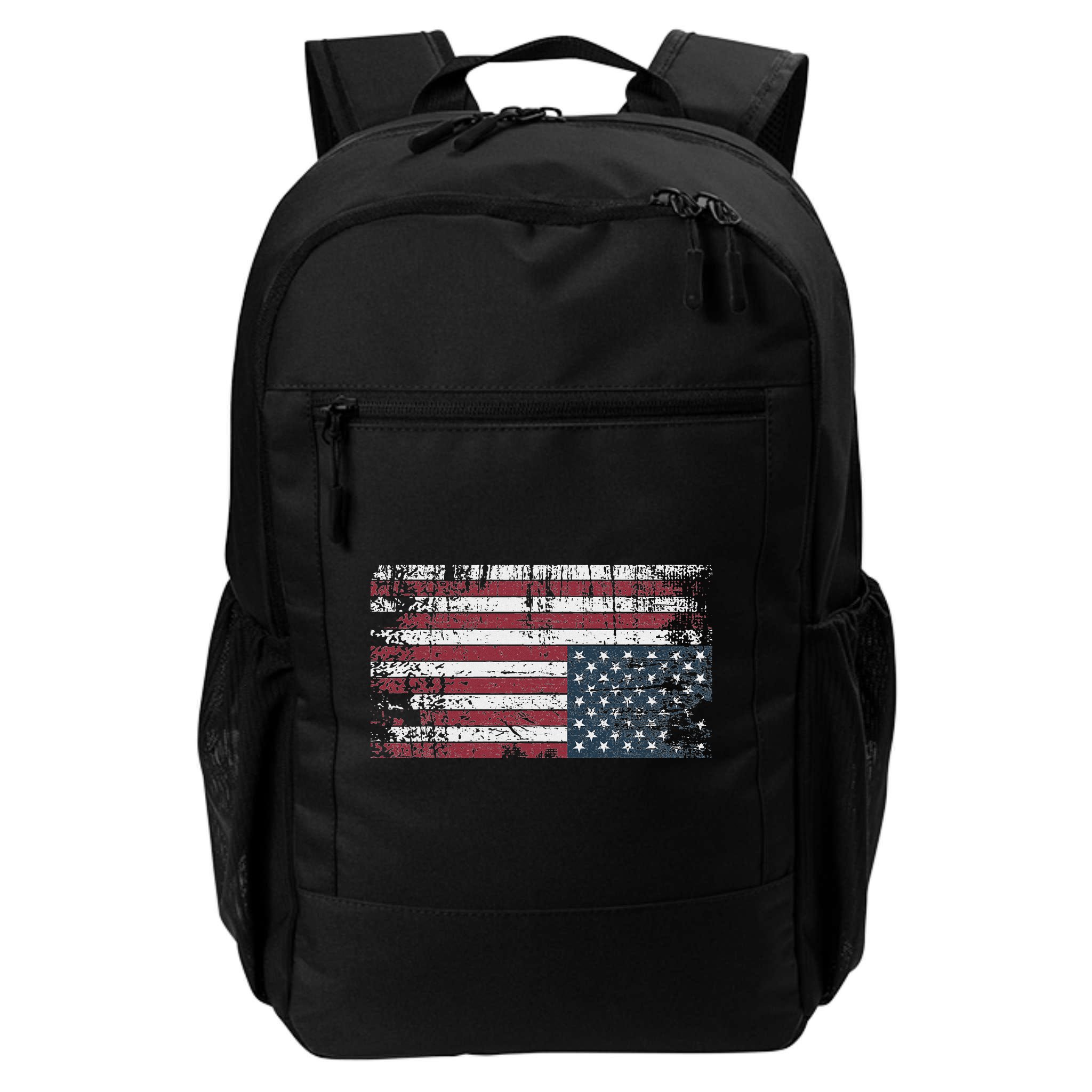 Upside Down American Flag Vintage Upside Down Usa Flag Backpack