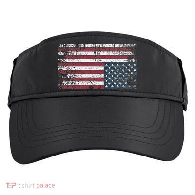 Upside Down American Flag Vintage Upside Down Usa Flag Adult Drive Performance Visor