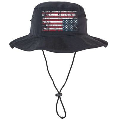 Upside Down American Flag Vintage Upside Down Usa Flag Bucket Hat