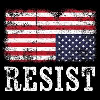 Upside Down American Flag Resist Distress United States Usa Drawstring Bag