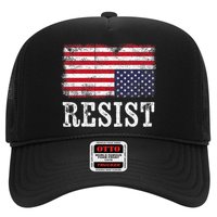 Upside Down American Flag Resist Distress United States Usa Hat