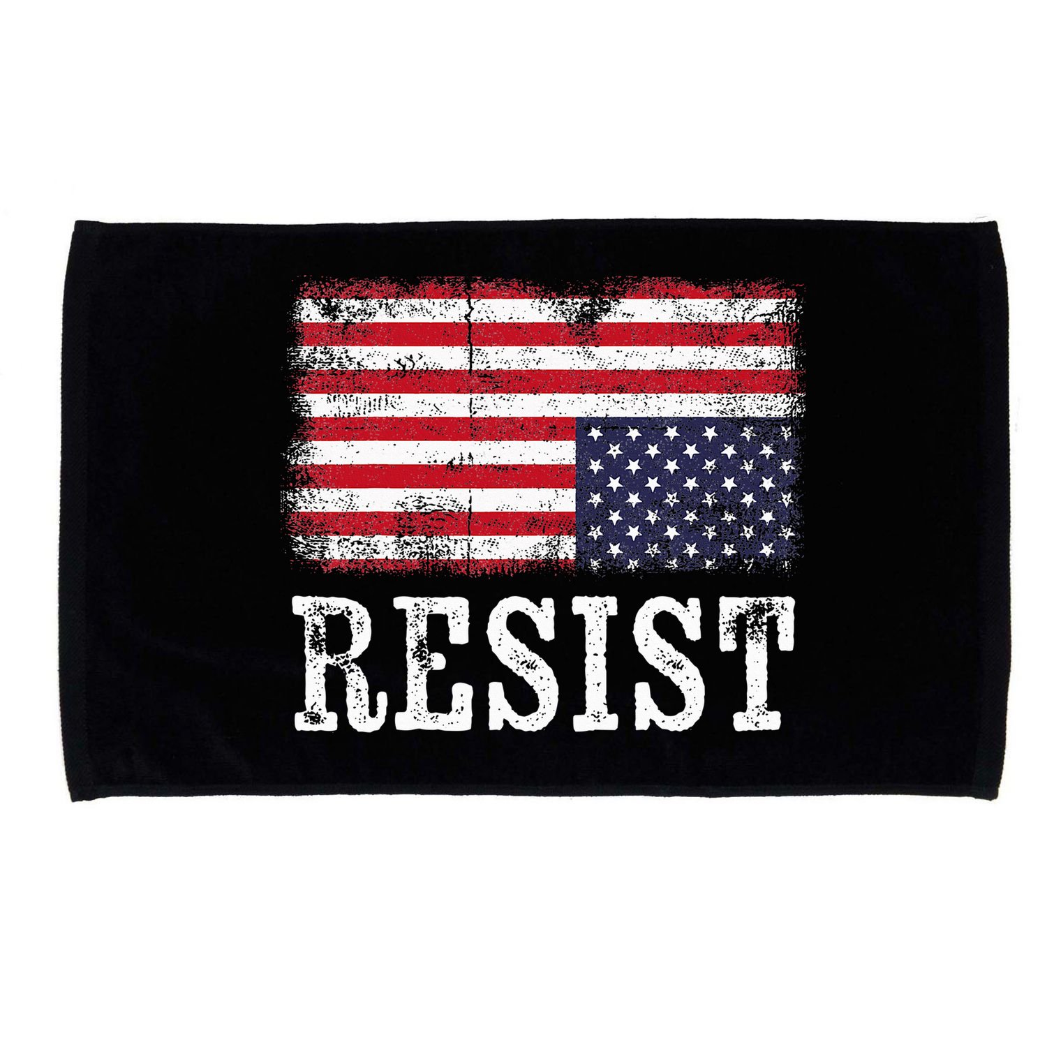 Upside Down American Flag Resist Distress United States Usa Microfiber Hand Towel