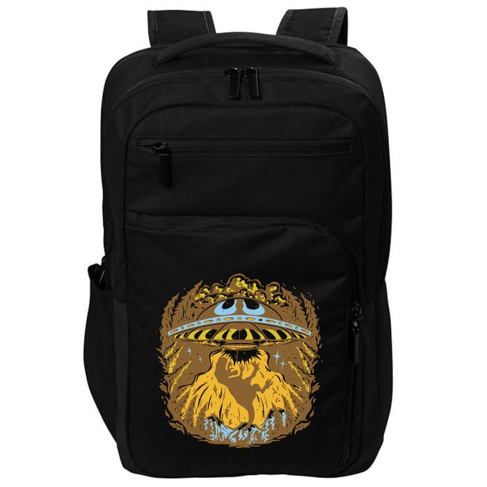 UFO Dinosaur Abduction Impact Tech Backpack
