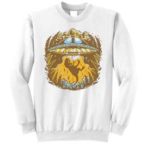 UFO Dinosaur Abduction Sweatshirt