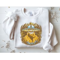 UFO Dinosaur Abduction Sweatshirt