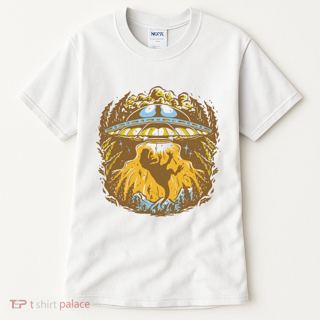 UFO Dinosaur Abduction Tall T-Shirt