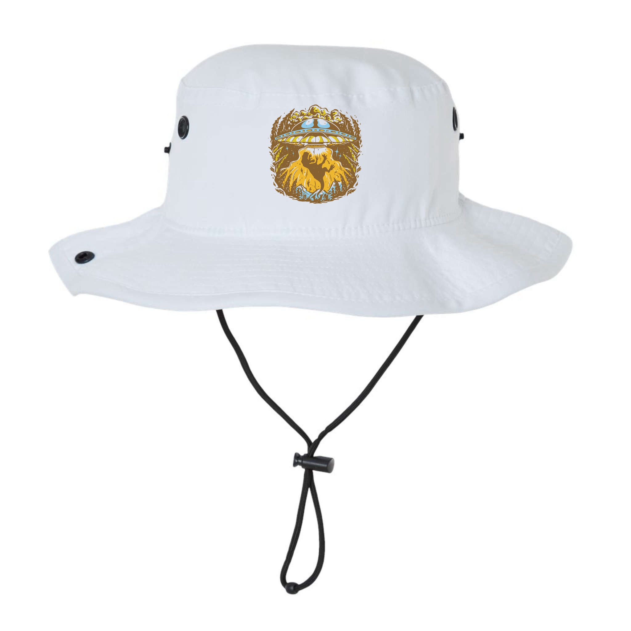 UFO Dinosaur Abduction Bucket Hat