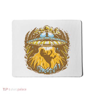 UFO Dinosaur Abduction Mousepad