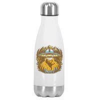 UFO Dinosaur Abduction Stainless Steel Insulated Water Bottle