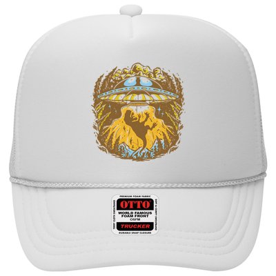 UFO Dinosaur Abduction Trucker Hat