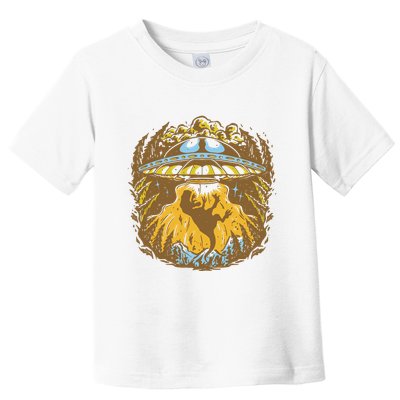 UFO Dinosaur Abduction Toddler T-Shirt
