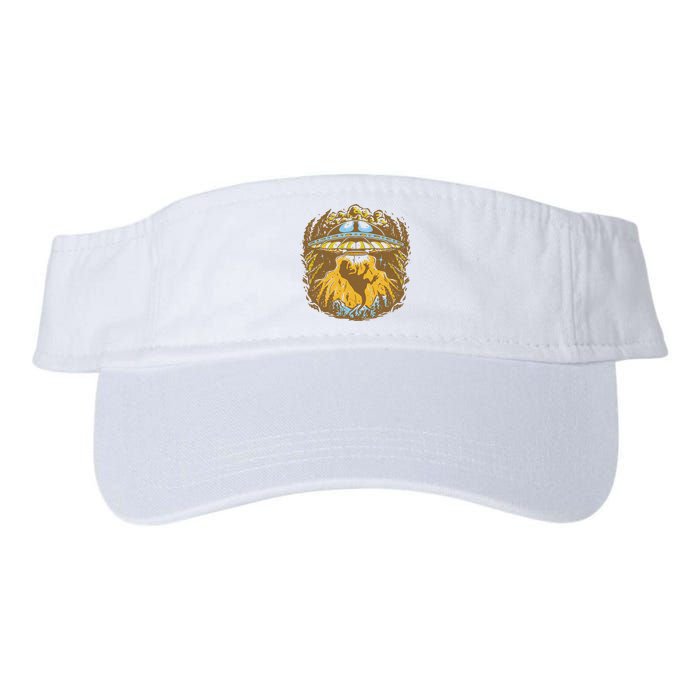 UFO Dinosaur Abduction Valucap Bio-Washed Visor