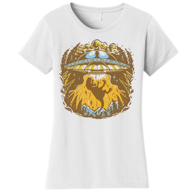 UFO Dinosaur Abduction Women's T-Shirt