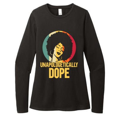 Unapologetically Dope Afro African American Black Funny Gift Womens CVC Long Sleeve Shirt