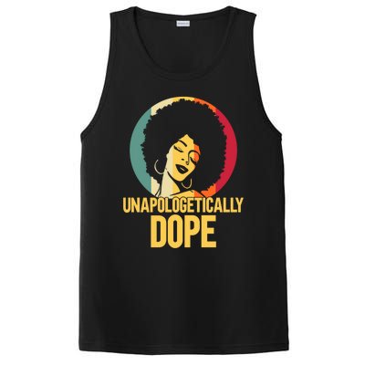 Unapologetically Dope Afro African American Black Funny Gift PosiCharge Competitor Tank