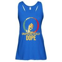 Unapologetically Dope Afro African American Black Funny Gift Ladies Essential Flowy Tank