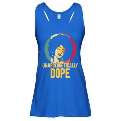 Unapologetically Dope Afro African American Black Funny Gift Ladies Essential Flowy Tank