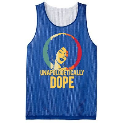 Unapologetically Dope Afro African American Black Funny Gift Mesh Reversible Basketball Jersey Tank