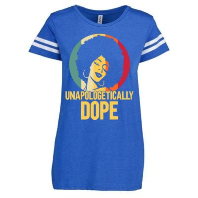 Unapologetically Dope Afro African American Black Funny Gift Enza Ladies Jersey Football T-Shirt