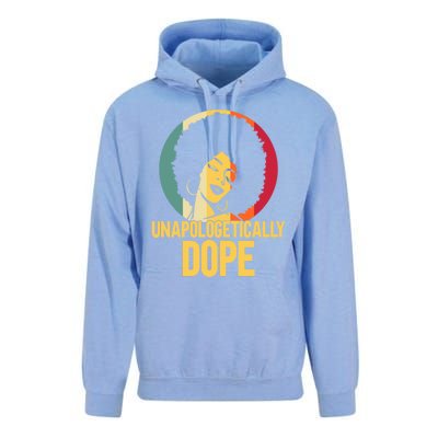 Unapologetically Dope Afro African American Black Funny Gift Unisex Surf Hoodie